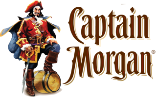Captain Morgan Captain Morgan Personalisierte Wanduhr 23 cm Durchmesser 