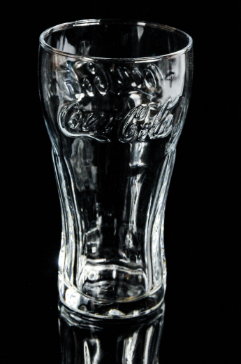 Coca Cola Glas / Gläser Konturglas 0,3l, Logo waagerecht