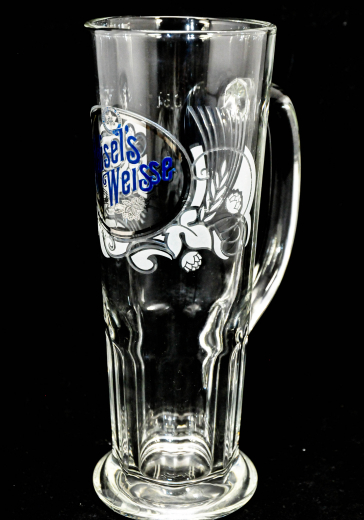 Maisels Weisse Glas / Gläser, Weissbierglas, Weizenbierglas, Trapez Seidel, Reliefschliff 0,5l