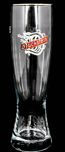 Duckstein Bier Glas / Gläser, Bierglas, Weizenbier Glas 0,5l mit Silberrand