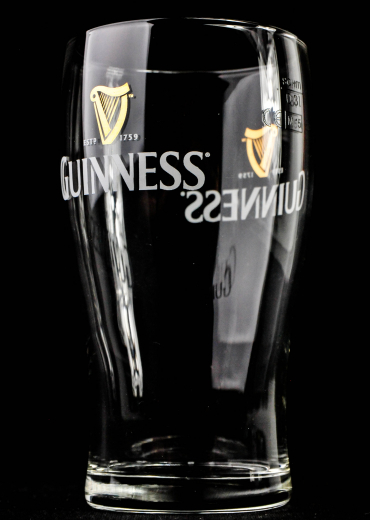 Gläser Guinness Bier Glas Bierglas DoppelLogo "Guinness Draught" 0,5l 