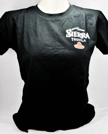 Sierra Tequila Damen T-Shirt, schwarz, Jalisco Mexico, Gr.M