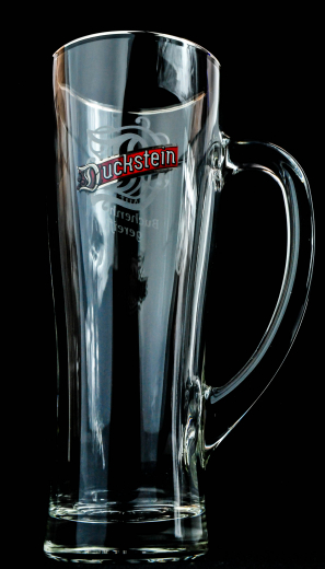 Duckstein Bier Brauerei Glas / Gläser, Krug, Seidel, 0,5l mit Silberrand, Aspen