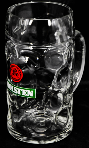 Holsten Pilsener Bier, Glas / Gläser, Krug, Maßkrug, Humpen, Siegel groß, 1 L