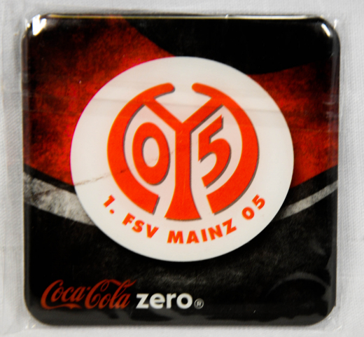 Coca Cola Zero, Fußball Bundesliga, Kühlschrank Magnet FSV Mainz 05