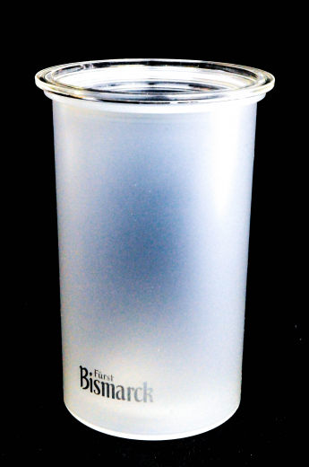 Fürst Bismarck Mineralwasser, Acryl Flaschenkühler, Eiswürfelkühler, satiniert 0,7 / 1,0l