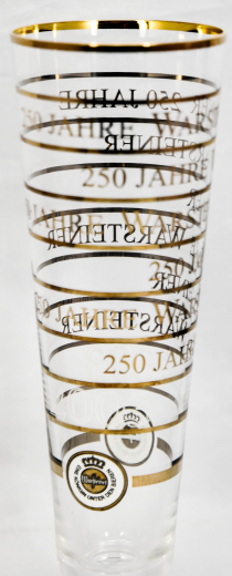 Warsteiner Bier, 250 Jahre Editionsglas, Bierglas, Exclusiv Tulpe