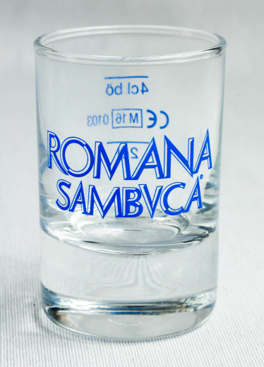 Romana Sambuca, Italienisches Sambuca Shotglas, Stamper, 2cl/4cl