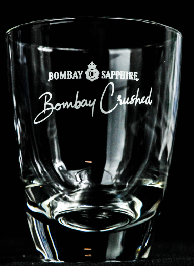 Bombay Sapphire Gin, Gin Glas / Gläser, Tumbler Salute, Bombay Crushed 2cl/4cl
