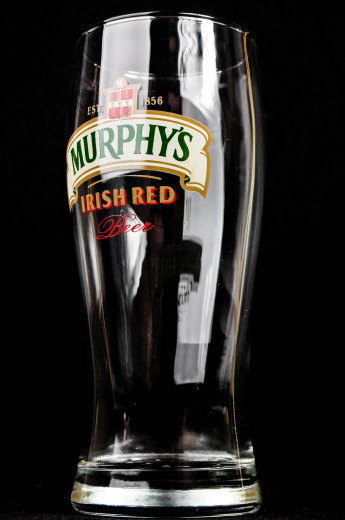 Murphys Beer, Bierglas, half Pint, Pintglas 0,4l, Irish Red