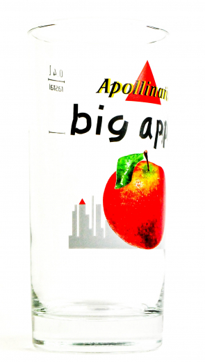 Apollinaris Big Apple , Wasser, Apfelschorle Glas mit New York Skyline 0,4l