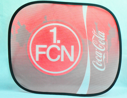Coca Cola, Auto Sonnenschutz, Sonnenblende, Seitenfenster 1. FC Nürnberg