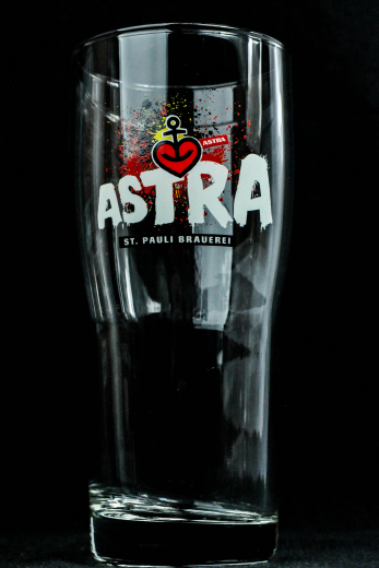 Astra Bier, Bierglas 0,4l Sonderedition St.Pauli Kiez Brauerei