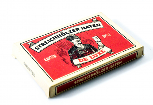 Das Hamburger Kult Kartenspiel Streichhölzer Raten Spiel, Kartenspiel De Luxe
