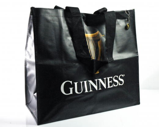 Guinness Bier, XXL Einkaufstasche, Tragetasche, Beachbag, Shopping Bag Strandtasche mit Einkaufschip