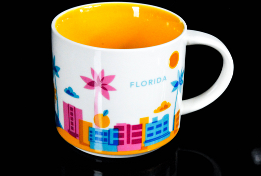 Starbucks Kaffeebecher, Citybecher You are here, YAH City Mug, Florida 414ml