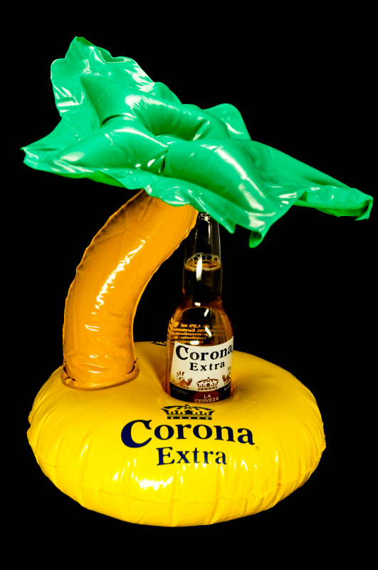 aufblasbar Corona Extra Flascheninsel Strandinsel Badeinsel 