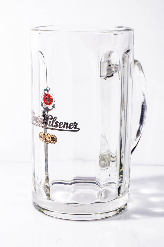 6 x König Pilsener Glas Gläser 0,5l Glückauf Seidel Bierglas Gastro Bar D NEU