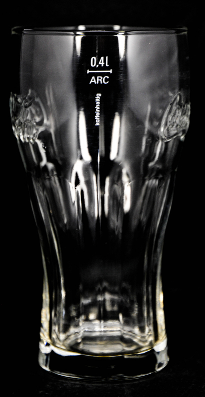 Coca Cola Glas Gläser Konturglas 0,2l Logo waagerecht