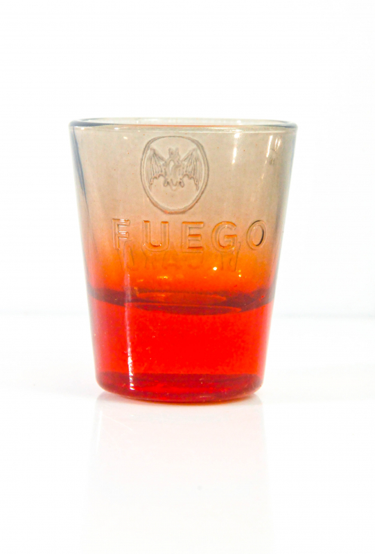1 Bacardi Rum USA Stamper Stamperl verfärbt sich gekühlt Schnapsglas Shot Glass 