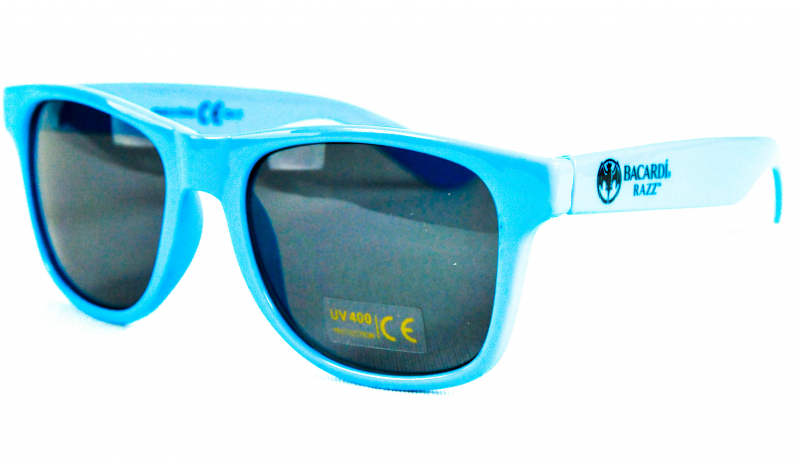 Sonnenbrille UV 400 Kat.3 Partybrille Bacardi Razz Malle blaue Ausführung 