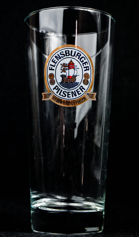 Bierglas Brauerei Flensburger Pilsener Glas / Gläser Frankonia 0,4l