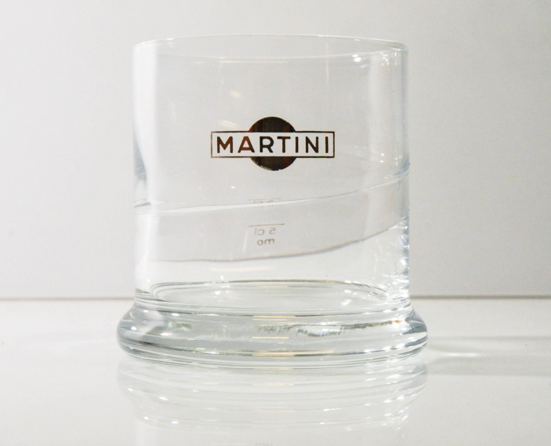 sehr seltene Ausführung... Jigger Glas Martini Wermut Longdrinkglas