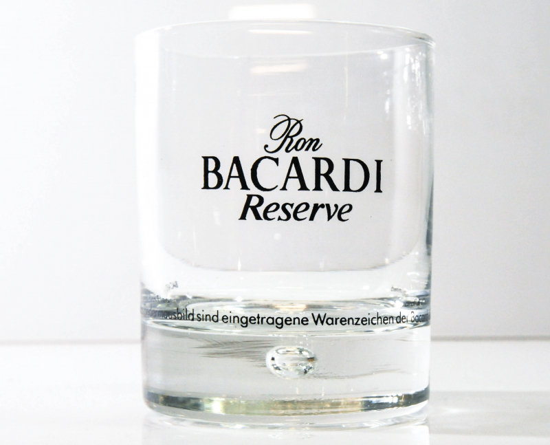 Bacardi White Rum Longdrinkglas Cocktailglas Tumbler Glas Set 6x Klar Grün NEU 