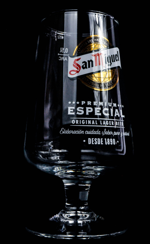 6x San Miguel Bier Glas 0,25l Copas Pokal Gläser Especial Cerveza Tulpe Gastro 