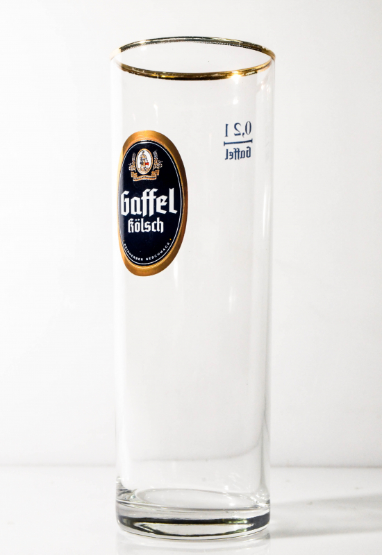 Gaffel Kölsch Stange Bierglas 0,2l 