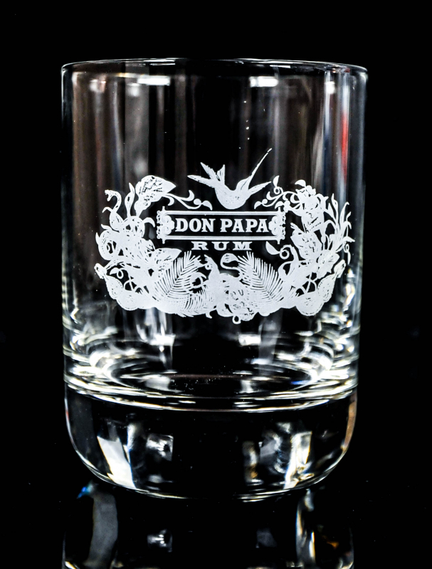 Don Papa Rum Rum Glas neue Ausführung konisch Rum Tumbler 