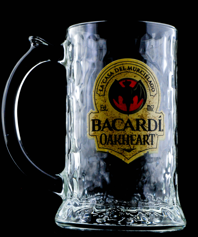 6 Stück mit Henkel Longdrink Cocktail Rum Neu! Bacardi Oakheart Gläser