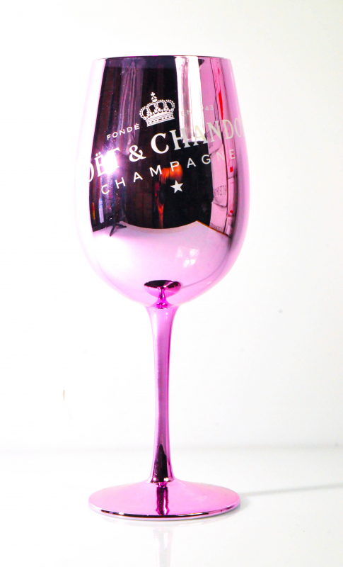 MOËT & CHANDON Imperial Champagner Gläser Exklusiv Pink Echtglas Original 