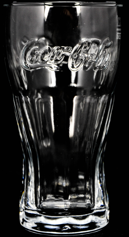 Coca Cola Glas Gläser Konturglas 0,2l Logo waagerecht