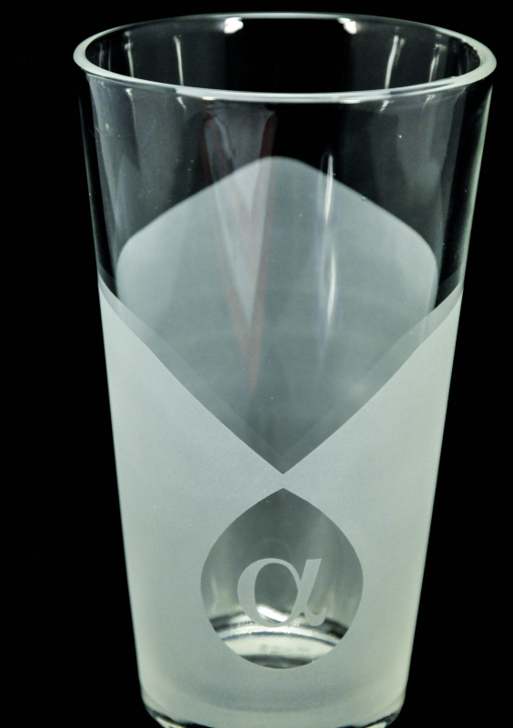 weiß satiniert. Wodka Alpha Noble Vodka Glas / Gläser Longdrinkglas 2cl/4cl 