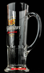 Köstritzer Schwarzbier Glas, Gläser, Bierglas, Biergläser, Habsburgseidel gold 0,5l, Krug