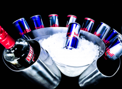 Red Bull Motorsport Edelstahl Curve Eiswürfelbehälter, Dosen Eiskühler, Eisbox