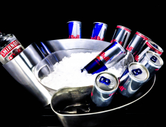 Red Bull Motorsport Edelstahl Curve Eiswürfelbehälter, Dosen Eiskühler, Eisbox