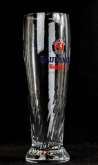 Paulaner Glas / Gläser, Relief Bierglas / Biergläser, Schönsee 0,3L, rot