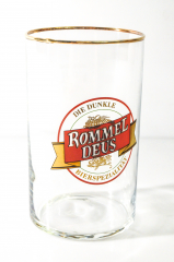 Rommel Deus Glas / Gläser, Bierglas / Biergläser mit Goldrand 0,2l