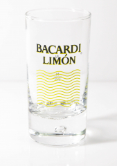 Bacardi Rum Limon Glas / Gläser, Stamper, Shotglas, Schnapsglas