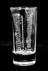 Jägermeister Glas / Gläser, Likörglas, Clubgläser, klar, Relief Schriftzug, 4 cl