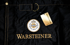 Warsteiner Bier / Bistroschürze, alte Collection, Jeansstoff schwarz, 98 x 81cm