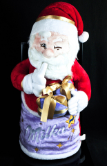 Milka Schokolade, XXL Weihnachtsmann, Ultragroß, Maskottchen Kinder Plüsch 2015