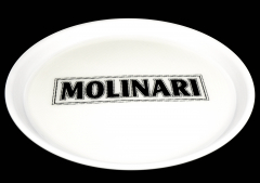Molinari Sambuca, Serviertablett, Rundtablett, (Rutschfest) weiße Ausführung