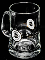 Warsteiner Bier Brauerei Bier Krug, Henkel Glas 0,3 l, weißes Emblem