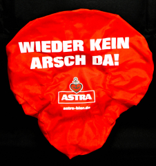 Astra beer saddle cover bicycle seat cover WIEDER KEIN ARSCH DA!