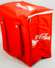 Coca Cola Mini-Kühltasche 24x16x24 cm, Seiten mit Schriftzug, Nylon/PVC/PE