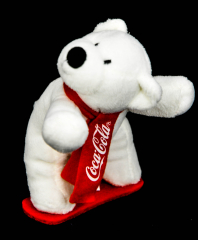 Coca Cola Polarbär, Eisbär Snowboardfahrer Höhe ca. 12 cm