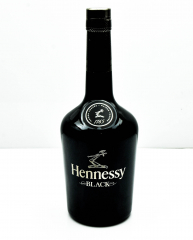 Hennessy Cognac, Echtglas Dekoflasche Showbottle 0,75l, Schauflasche schwarz.